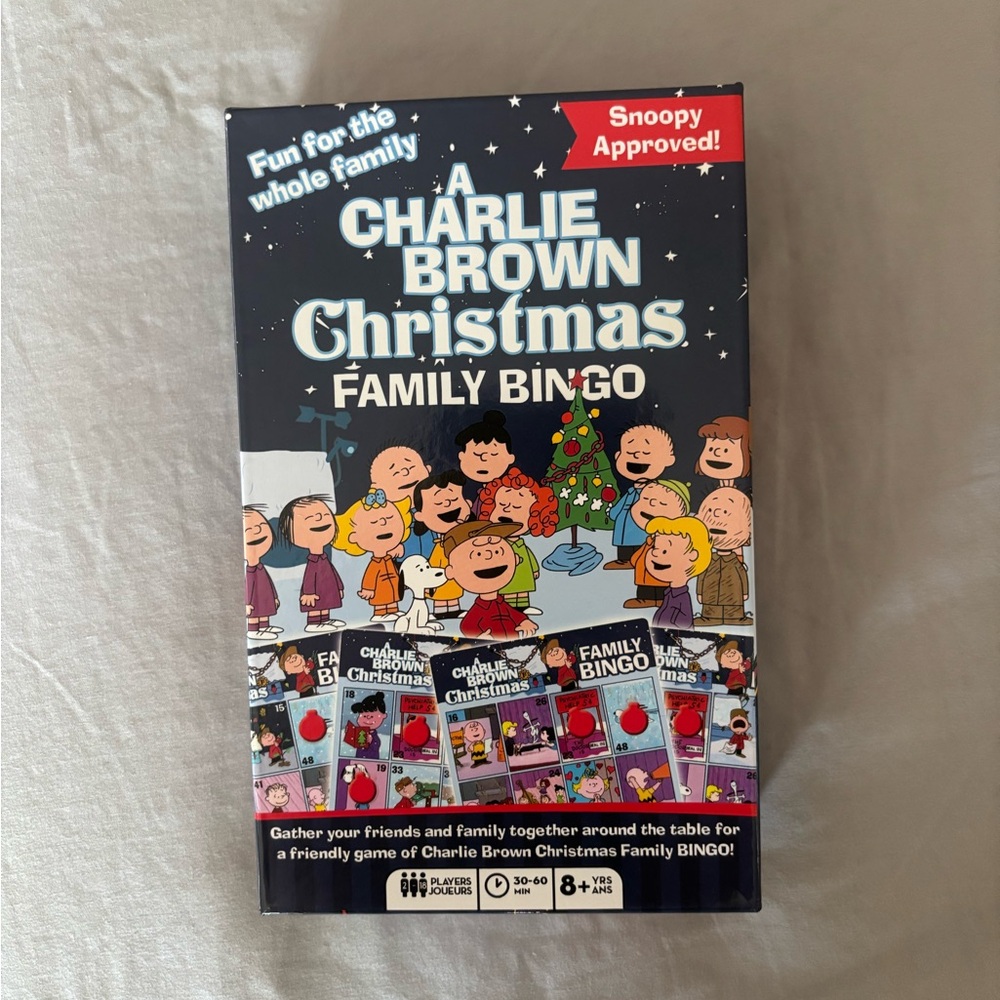 A Charlie Brown Christmas Family Bingo Game